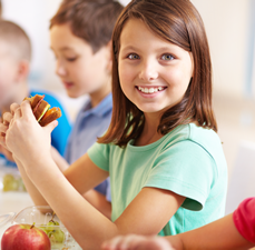 Girl Eating Sandwich